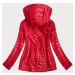 Červená dámská bunda s ozdobnou podšívkou model 16148122 - FC MINA