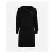 Mikinové šaty karl lagerfeld ikonik 2.0 glitter sweat dress černá