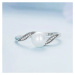 GRACE Silver Jewellery Stříbrný prsten s perlou a zirkony Virginie, stříbro 925/1000 P-BSR304/57