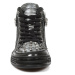 boty kožené dámské - NEGRO SERPENTE MAKI PISA NEGRO - NEW ROCK - M.PS029-S5