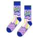 Ponožky Happy Socks Super Mom Sock dámské, fialová barva