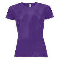 SOĽS Sporty Women Dámské funkční triko SL01159 Dark purple