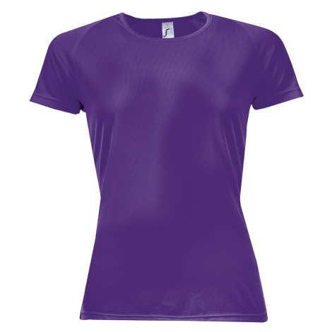 SOĽS Sporty Women Dámské funkční triko SL01159 Dark purple SOL'S