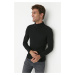 Trendyol Black-Anthracite Men's Fitted Tight Fit Turtleneck Elastic Knit 2-Pack Knitwear Sweater