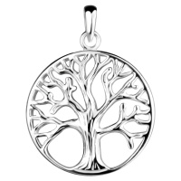 Klenoty Amber Stříbrný přívěsek strom života v kruhu