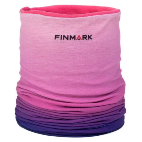 Finmark FSW-238 Dámský multifunkční šátek s fleecem, růžová, velikost