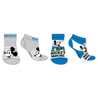 Mickey Mouse - licence Chlapecké kotníkové ponožky - Mickey Mouse 5234A310, modrá / šedá Barva: 