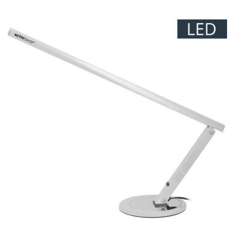 Profesionální LED stolní lampa slim stříbrná ACTIVESHOP