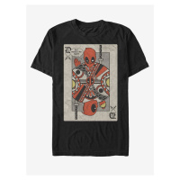 Černé unisex tričko Marvel Deadpool Playing Card