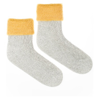 Vlněné ponožky Vlnáč Kožich žlutý Fusakle
