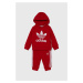 Kojenecká tepláková souprava adidas Originals HOODIE SET červená barva, IX5163