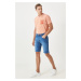 AC&Co / Altınyıldız Classics Men's Blue Comfort Fit Comfortable Cut, 5 Pockets Flexible Denim Je