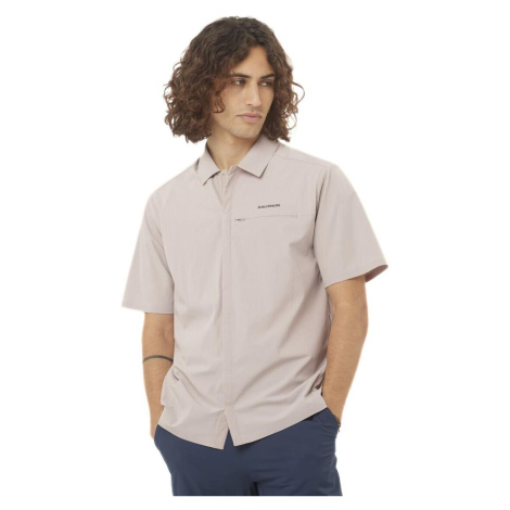 Béžové pánské sportovní polokošile