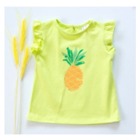 K-Baby Dětské bavlněné triko, krátký rukáv - Ananas - limetka , vel.