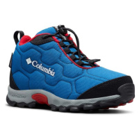 Columbia YOUTH FIRECAMP MID WP Dětské trekingové boty, modrá, velikost 33