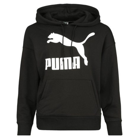 Puma Mikina Classics Logo Dámská mikina s kapucí černá