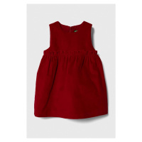 Dívčí šaty United Colors of Benetton červená barva, mini