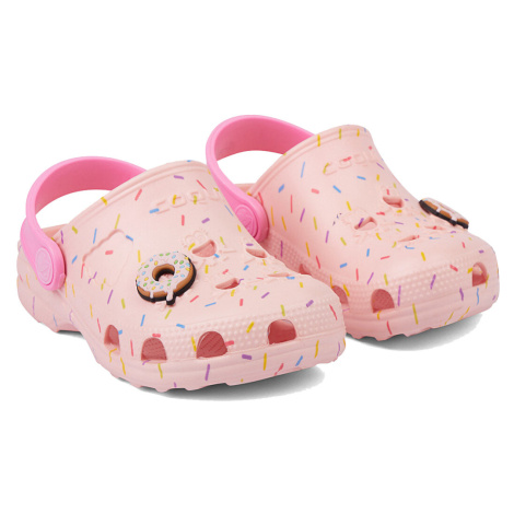 Coqui Little Frog Dětské sandály 8701 Candy Pink/Dk. Pink