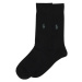 Polo Ralph Lauren Ponožky 'RIB EGYPTIAN-SOCKS-2 PACK' černá