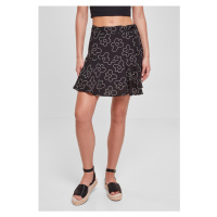 Dámská viskóza Mini Skort blackflower