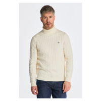 ROLÁK GANT COTTON CABLE TURTLE NECK bílá