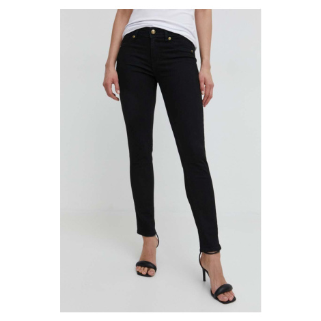Džíny Versace Jeans Couture dámské, černá barva, 76HAB5J1 CDW00