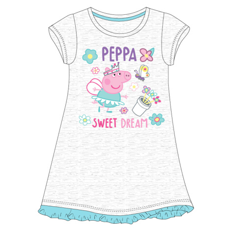 Prasátko Pepa - licence Dívčí noční košile - Prasátko Peppa 5204834, šedý melír Barva: Šedá