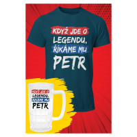 MMO Pánské tričko Petr - SET Barva: Petrolejová modrá