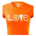 Dámské tričko pro cyklistky s potiskem LOVE