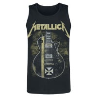 Metallica Hetfield Iron Cross Guitar Tank top černá