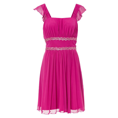 Bonprix BODYFLIRT šaty s pajetkami Barva: Růžová, Mezinárodní