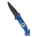 Zavírací nůž RESCUE Mil-Tec® s kombinovaným ostřím – černý – Modrá