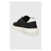 Sneakers boty Calvin Klein Jeans CHUNKY CUPSOLE LOW LTH IN SAT černá barva, YM0YM00873