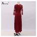 Plesové šaty s krajkovým topem a volánkem - AKCE