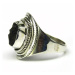 AutorskeSperky.com - Stříbrný prsten s vltavínem - S4453