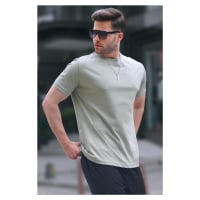Madmext Almond Green Regular Fit Basic Men's T-Shirt 6131