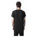 Pánské tričko krátký rukáv // Urban Classics Asymetric Long Tee black