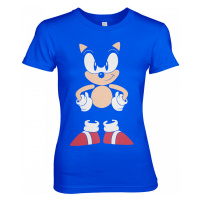 Sonic The Hedgehog tričko, Front & Back Girly Blue, dámské