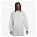 Mikina Nike Solo Swoosh Men's Fleece Crew Dk Grey Heather/ White