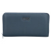 Velká pouzdrová dámská koženková peněženka Tiana, džínově modrá
