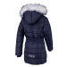Lewro NETY Dívčí zimní kabát, tmavě modrá, velikost