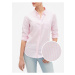 Růžová dámská košile v-fitted boyfriend oxf