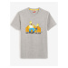 Šedé pánské tričko Celio The Simpsons