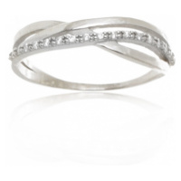 Dámský stříbrný prsten se zirkony STRP0378F