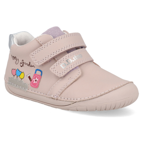Barefoot dětské tenisky D.D.step - S070-51253A růžové