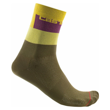 Castelli Blocco 15 Sock Defender Green S/M Cyklo ponožky