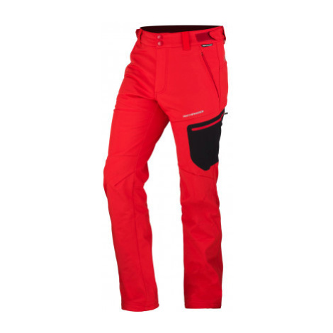 Pánské kalhoty softshellové zateplené GINEMON NO-5007OR - red Northfinder