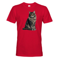Pánské tričko s potiskem kočky - tričko pro milovníky koček