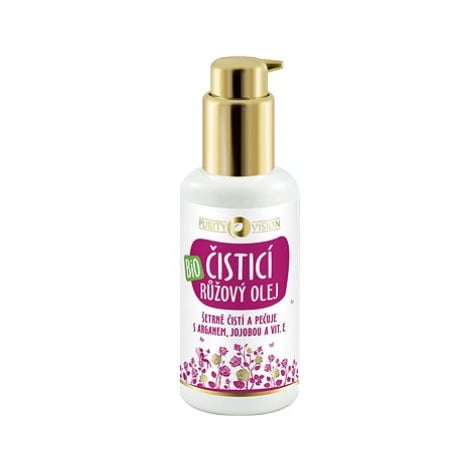 PURITY VISION Bio Růžový čisticí olej s arganem, jojobou a vit. E 100 ml