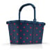 Carrybag frame mixed dots red moderní nákupní košík BK3076